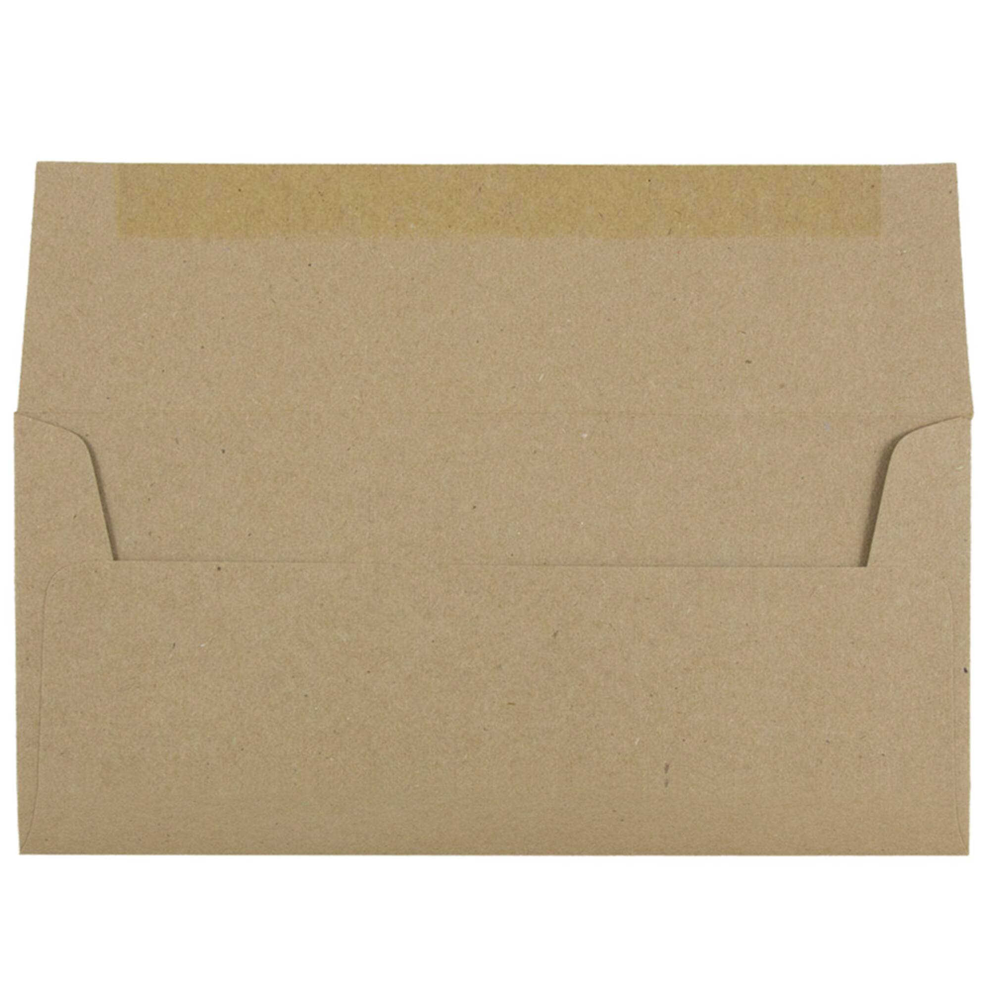 JAM Paper #10 Business Premium Brown Kraft Straight Flap Envelopes, 50ct.